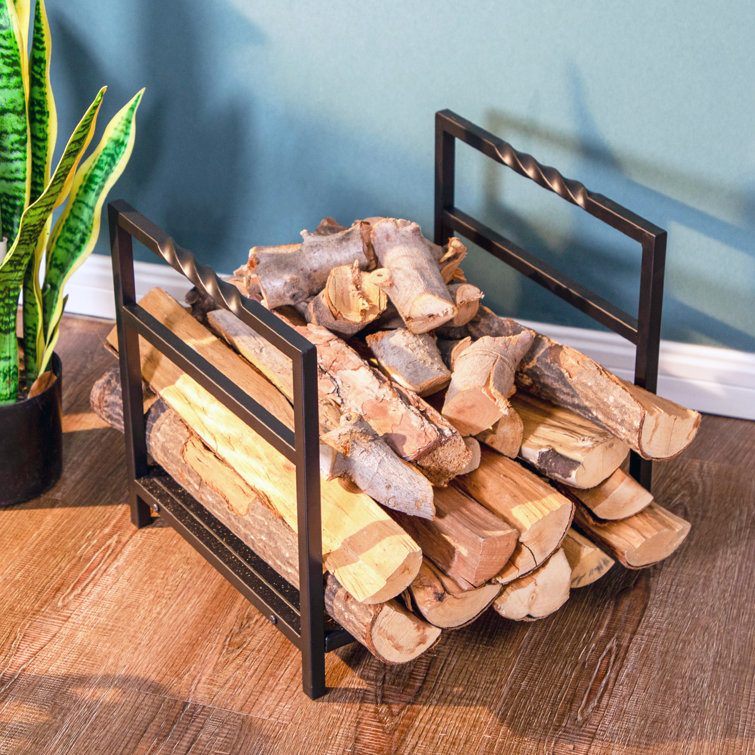 Small fireplace wood discount holder